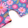 HOZIY Gymnastics Leotards for Girls 5t Size 5-6 Years Blue Flower Floral Tumbling Outfits Biketard Dance Clothes Clothing Toddlers Sparkle Sparkly Glitter Kids view 4