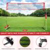 Bearwill Volleyball Net, 12FT Portable Volleyball Net for Backyard, Freestanding Volley Ball Set Height Adjustable with Carry Bag, Volley Ball Practice Nets Training Equipment for Indoor and Outdoor view 4