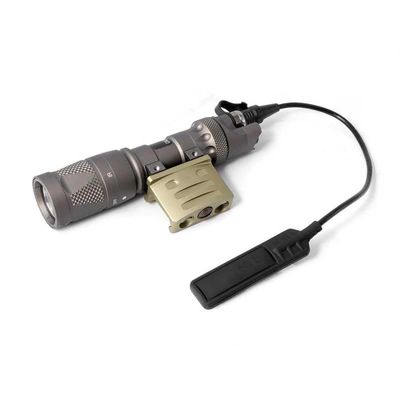 AWETHE Tactical M312v Weapon Flashlight with IR Light & Remote Pressure Switch Pad, with Flashlight Offset Mount, LED Light for Outdoor Hunting, Fit 20mm Picatinny Rail Mount, Tan