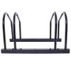 ZeHuoGe Bikes Floor Stand, Bike Parking Rack Garage Bike Storage Stand Indoor/Outdoor 22-28" Wheel Stand, Max Tire Width 2.15" (Black, 2 Bikes) view 3