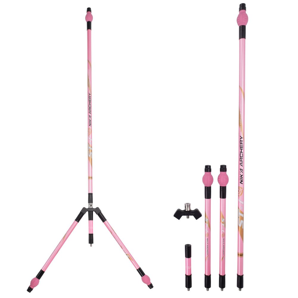 HNZMDY Archery Bow Stabilizer Set 30" 12" 5" Carbon Balance Bar with Stabilizer Rubber and Weights for Recurve and Compound Bows (Pink)