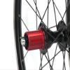 HIMALO 20 Inch Foldable Bicycle Wheelset 406/451 BMX Rim V Brake Wheels Quick Release 16/24H Hub 74/130mm for 7 8 9 10 11 Speed Cassette 1230g(Black A,451) view 2