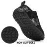 Racqua Toddler Water Shoes Baby Beach Shoes Swim Wet Sea Pool Quick Dry Aqua Slipfree Comfortable Boating Shoes for Kids Boys Black 12-18 Months view 3