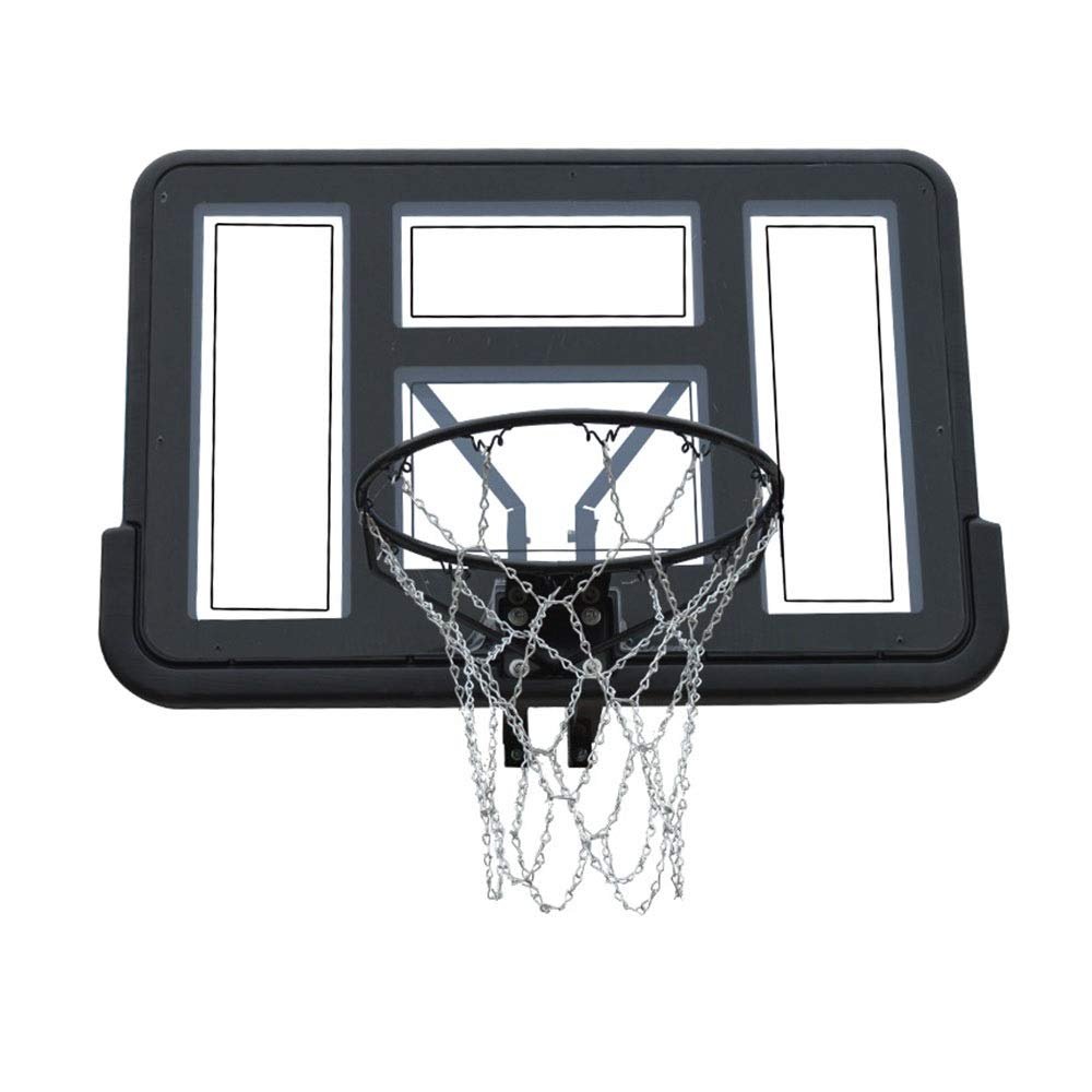 TREEYX Teens Basketball Board Wall Mounted Backboard Net Set Hanging Hoop Solid with Iron Net Outdoor Sport 110x75cm