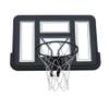 TREEYX Teens Basketball Board Wall Mounted Backboard Net Set Hanging Hoop Solid with Iron Net Outdoor Sport 110x75cm
