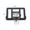 TREEYX Teens Basketball Board Wall Mounted Backboard Net Set Hanging Hoop Solid with Iron Net Outdoor Sport 110x75cm view 2