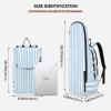 Bulletgxll Blue Stripes Tennis Bag Tennis Backpack for Men and Women Large Racket Bags Holds Tennis Pickleball Badminton view 3