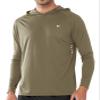 NORTHYARD Men's UPF 50+ Hoodie Shirts Long Sleeve Sun Protection Fishing Swim Beach UV SPF Rash Guard Quick Dry Lightweight KHAKIGREEN 2XL view 1