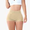 NineFit Basics Women's Boxer Briefs Underwear Anti Chafing Boy Shorts Panties High Waisted Soft Stretch Boxer Shorts Beige, X-Small view 2