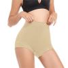 NineFit Basics Women's Boxer Briefs Underwear Anti Chafing Boy Shorts Panties High Waisted Soft Stretch Boxer Shorts Beige, X-Small view 3