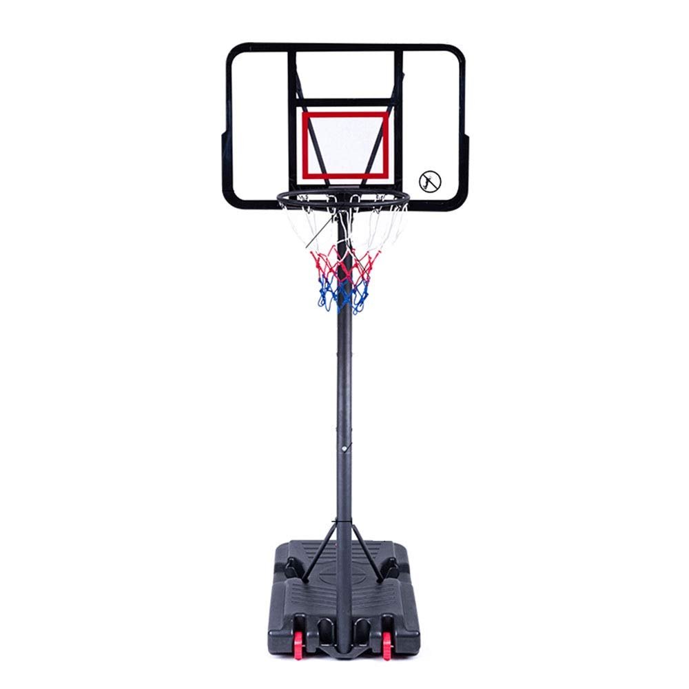 TREEYX Portable Basketball Stand Height Adjustable Basketball Hoop 190-305cm Backboard Net Hoop Set with Wheels Outdoor Sport