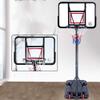 TREEYX Portable Basketball Stand Height Adjustable Basketball Hoop 190-305cm Backboard Net Hoop Set with Wheels Outdoor Sport view 3