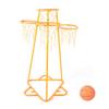 TREEYX Child Basketball Hoop with 4 Basketball Rim Stand Set Rack with Ball Suitable for Home/Kindergarten (One Color Yellow) view 1
