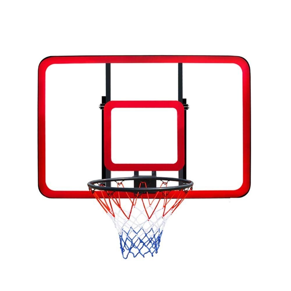 TREEYX Basketball Backboard Hoop Wall Mounting Bracket and Fixing Kit Outdoor Motion Adult 112x72cm/120x80cm (One Color B)