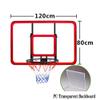 TREEYX Basketball Backboard Hoop Wall Mounting Bracket and Fixing Kit Outdoor Motion Adult 112x72cm/120x80cm (One Color B) view 2