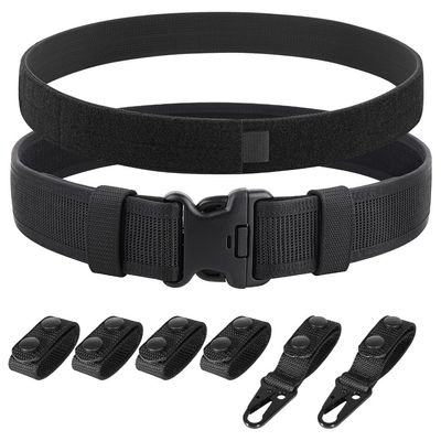 KRYDEX Duty Belts Law Enforcement 2 Inch Police Belt Heavy Duty Belts with Keepers (X-Large)