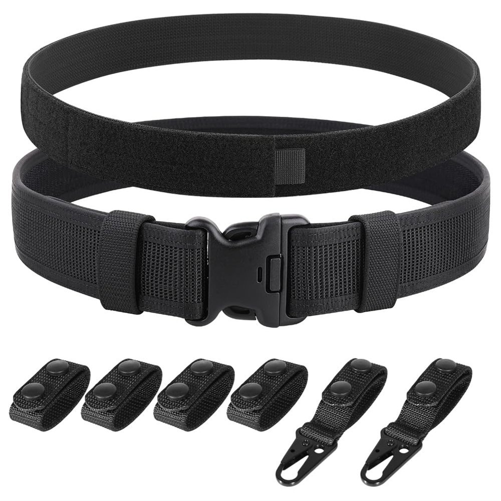 KRYDEX Duty Belts Law Enforcement 2 Inch Police Belt Heavy Duty Belts with Keepers (X-Large)
