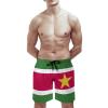 Adugen Origei Suriname Flag Shorts Surf Men's Beach Swim Trunk XL view 2