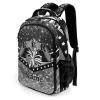 Zaaprint Cheerleading Cheer Backpack Custom Cheer Bags Laptop Backpack for Girls School Gift(Grey) view 2