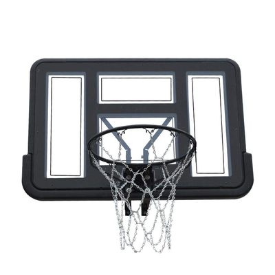 TREEYX Basketball Backboard Hoop Net Set Wall Mounted Basketball Boards for Indoor/Outdoor 110x75cm (One Color Hollow)