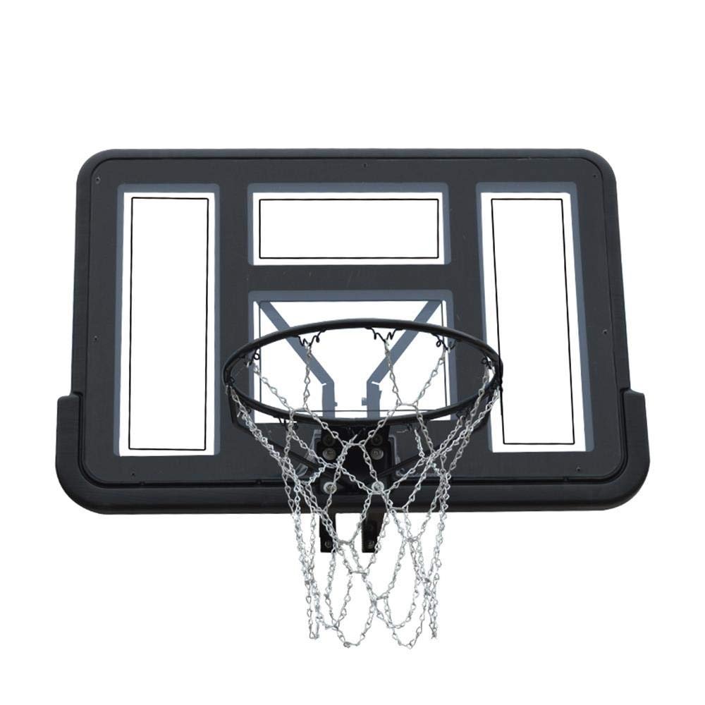 TREEYX Basketball Backboard Hoop Net Set Wall Mounted Basketball Boards for Indoor/Outdoor 110x75cm (One Color Hollow)