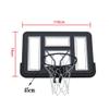 TREEYX Basketball Backboard Hoop Net Set Wall Mounted Basketball Boards for Indoor/Outdoor 110x75cm (One Color Hollow) view 2