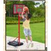TREEYX Basketball StandHeight Adjustable Hoop 140-200cm Portable Backboard Net Hoop Set Outdoor Sport view 3