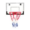 TREEYX Basketball Board 45x30cm PC Transparent Backboard Wall Mounted Hoop Hanging No-Punching Hoop Net Set with Ball