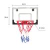 TREEYX Basketball Board 45x30cm PC Transparent Backboard Wall Mounted Hoop Hanging No-Punching Hoop Net Set with Ball view 2