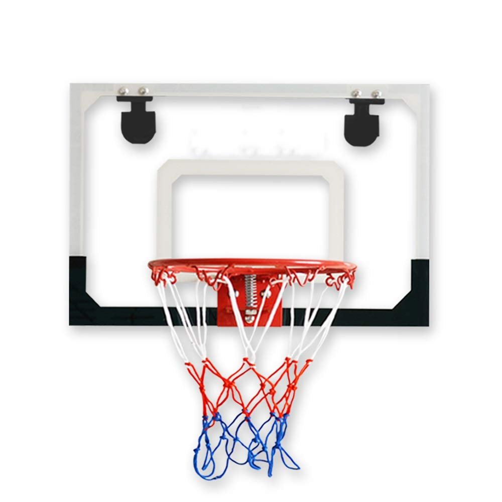 TREEYX Basketball Board 45x30cm PC Transparent Backboard Wall Mounted Basketball Hoop Hanging No Punching Iron Basket