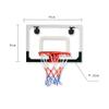 TREEYX Basketball Board 45x30cm PC Transparent Backboard Wall Mounted Basketball Hoop Hanging No Punching Iron Basket view 2
