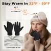 RIGWARL Upgraded Wool Gloves for Cold Weather, Women Men Winter Gloves for Late Fall and Early Winter Gifts, Warm Running Touchscreen Glove for Walking The Dog Hiking Camping Skiing Snow view 2