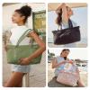 BAGSMART Tote Bag for Women, Tote Bag with Zipper Work Tote with Compartments Nurse Shoulder Hanbag for Travel, Gym view 2