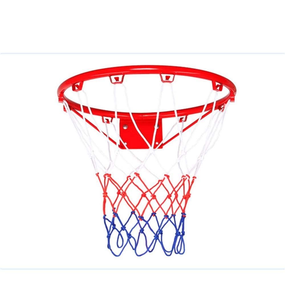 TREEYX Basketball Hoop Net Wall Mounted Outdoor Hanging Basket with and Ball Rim Diameter 30cm