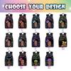 D-Story Personalized Name School Bag African Style Customized Name present Custom Kid's Backpack With Lunch Bag Box view 2