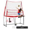 Bearwill Volleyball Training Equipment, Volleyball Practice Net System Update Freely Adjustable, Portable Volleyball Net for Backyard Indoor Outdoor Hitting Serving Passing Practice view 1