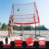 Bearwill Volleyball Training Equipment, Volleyball Practice Net System Update Freely Adjustable, Portable Volleyball Net for Backyard Indoor Outdoor Hitting Serving Passing Practice view 4