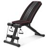 Folding Dumbbell Stool - Utility Adjustable Weight Bench - Foldable Flat/Incline/Decline Bench Press - Sit Up Bench - For Home Training Gym Weight Lifting view 1