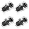 4 Packs Bite Valve Replacement Sheath for Osprey, Hydration Pack Bite Valve BPA-Free Bite Valve Nozzle Silicone Water Bladder Mouthpiece Compatible with Hydrapak Hydration Reservoirs (Black) view 1