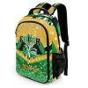 Zaaprint Waterproof Cheer Backpack Personalized Cheerleader Backpack for Sport Training Competition Gift(Green Gold) view 2