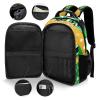 Zaaprint Waterproof Cheer Backpack Personalized Cheerleader Backpack for Sport Training Competition Gift(Green Gold) view 4
