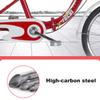 20 Inch Foldable Tricycle Adult,Comfortable Leather Saddle With Backrest For Tricycle,Tricycle For Adults Double Drive Chain,Cargo Trike With Basket For Outdoor Sports Shopping(Red,No backrest) view 4