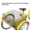 PurezmMoto 3 Wheel Bicycle Cruise Trike 3 Wheel,24 Inch Tricycle for Adults 7 Speed Tricycle for Sale,Cargo Trike with Basket, Cycling Bike for Outdoor Sports Shopping for Adults and The Elderly(Red) view 2