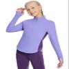 baleaf Girls Long Sleeve Shirts Fleece Jacket Fall Half Zip Pullover Kids Sweatshirts Athletic Thermal Top Purple XL view 1