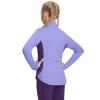 baleaf Girls Long Sleeve Shirts Fleece Jacket Fall Half Zip Pullover Kids Sweatshirts Athletic Thermal Top Purple XL view 2