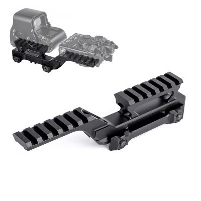 GLECTICAL Tactical Group Type Mount Kit Dual Optic Mount fit for PDW/SMG Platforms Risers Scope Mount Risers Scope Mount for Laser Scope EXPS3 Holographic Red Dot Sight Mount,for 20mm Picatinny Rail