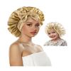 ZURLEFY Satin Bonnet for Sleeping Women, Double Layer Fashion Silk Hair Bonnet with Tie Band for Womens Curly Hair Night Cap (68-01L) view 1