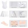 Daydance Lined Tanks White Toddler Dance Leotards with Ballet Skirts, Dance Tights, Kids Ballet Attire view 2