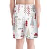 Christmas Trees with Red Stars Teens Beach Shorts Running Workout Sports Shorts Summer Casual Shorts for Boys view 2