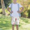 Christmas Trees with Red Stars Teens Beach Shorts Running Workout Sports Shorts Summer Casual Shorts for Boys view 3